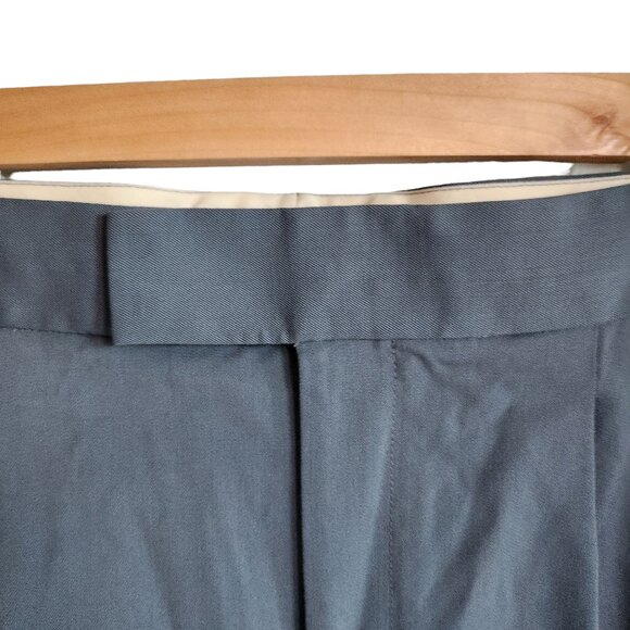 Everlane Pants 14 Women's Teal Blue Green Wide Leg Wool Blend - Picture 5 of 11